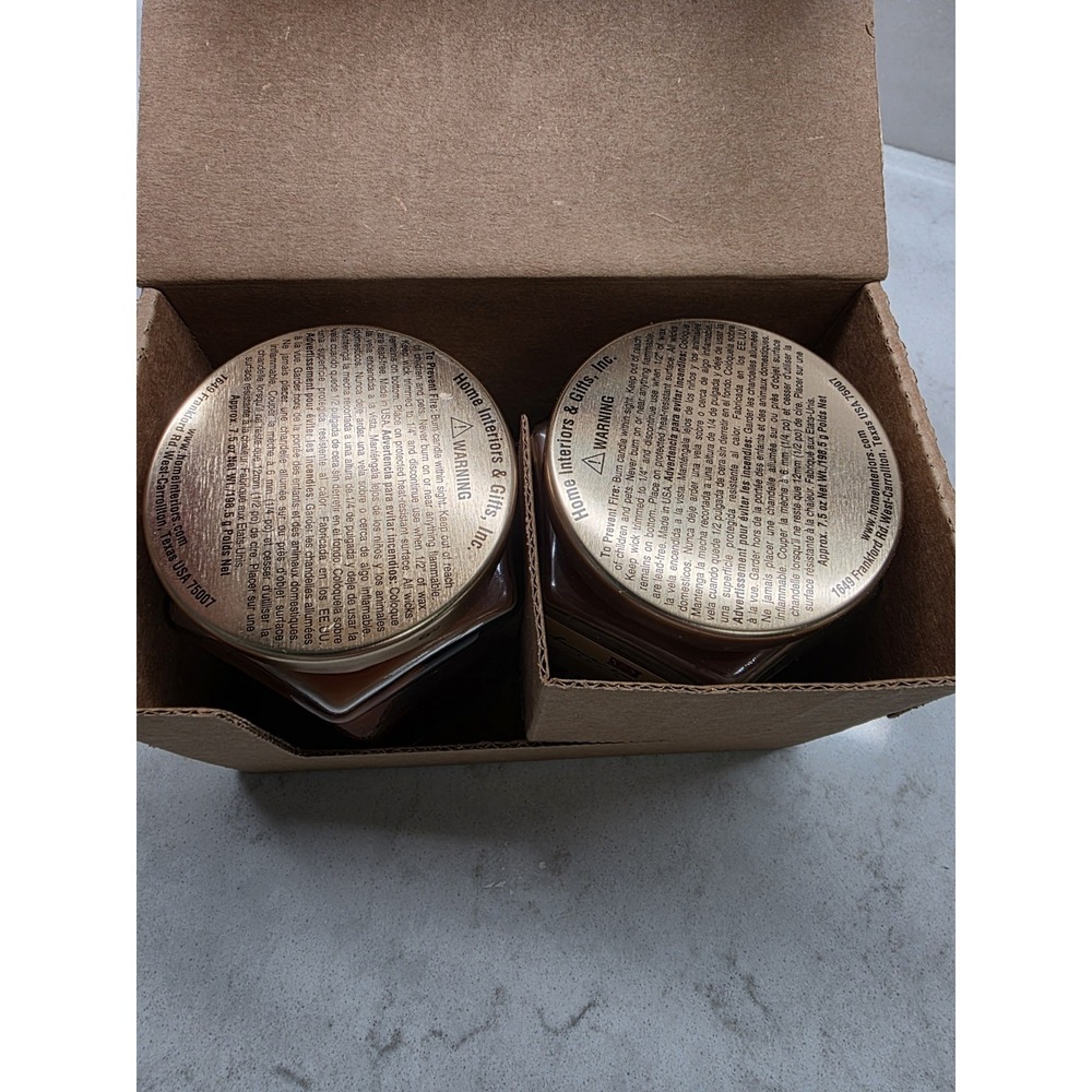 Home Interiors  7.5 oz Jar Candles Sweet Potato Pie & Hot Cinnamon Bun Vtg (2) - Picture 6 of 6